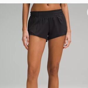 Lululemon Black Hotty Hot Shorts 2.5